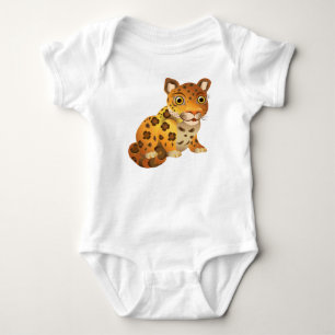Baby Leopard Cartoon-41640 Strampler