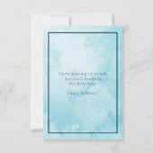 Baby Leopard Happy Birthday Special Grandson Karte (Rückseite)