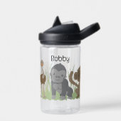 Baby Leopard Monkey Giraffe Name Kinderseife hinzu Trinkflasche (Links)