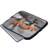 Baby Leopards Laptopschutzhülle (Vorne Knopf)