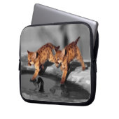 Baby Leopards Laptopschutzhülle (Vorderseite Links)