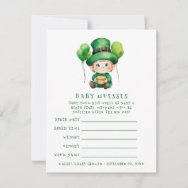 Baby Leprechaun Babydusche Einladung