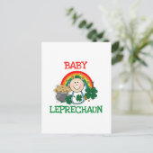 Baby Leprechaun Tshirts und Geschenke Postkarte (Stehend Vorderseite)