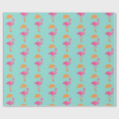 BABY Let's Flamingle Pink Flamingo Dusche Party Geschenkpapier (Flach)