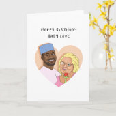 Baby Liebe - 90 Tage Verlobte-Karte Karte (Gelbe Blume)