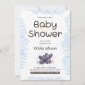 Baby-Liebe-Feier-Vibes Einladung (Rückseite)