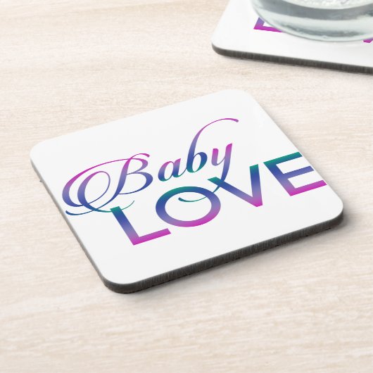 Baby-Liebe Getränkeuntersetzer (Linke Seite)