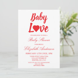 Baby Liebe Heart Baby Dusche Einladung