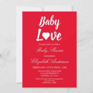 Baby Liebe Heart Baby Dusche Einladung