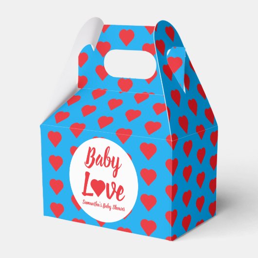 Baby Liebe Heart Baby Dusche Geschenkschachtel (Vorderseite)