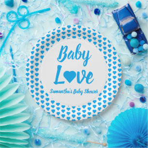 Baby Liebe Heart Baby Dusche Pappteller