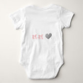 Baby Liebe Heart Strampler (Rückseite)