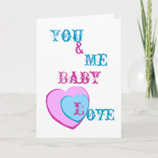 Baby-Liebe individuell anpassen Karte