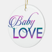 Baby-Liebe Keramik Ornament (Links)