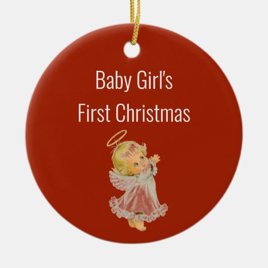 Baby-Liebe Keramik Ornament (Vorne)