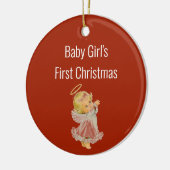 Baby-Liebe Keramik Ornament (Links)