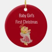 Baby-Liebe Keramik Ornament (Hinten)