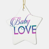 Baby-Liebe Keramik Ornament (Links)