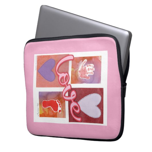 Baby Liebe - Kinder Kunst für CHOC Laptopschutzhülle (Vorderseite Links)