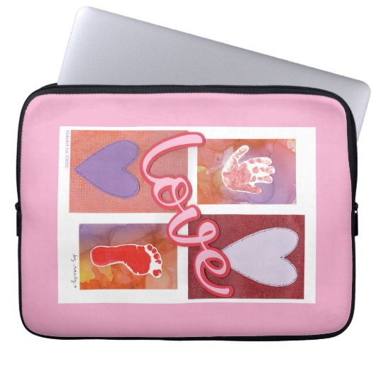 Baby Liebe - Kinder Kunst für CHOC Laptopschutzhülle (Vorderseite)