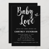 Baby Liebe Kinderdusche Einladung (Vorne/Hinten)