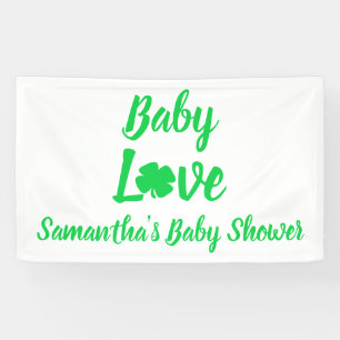 Baby Liebe Kleeblatt Babydusche Banner