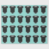 BABY Liebe Little Man Tuxedo Sprinkle Dusche Geschenkpapier (Flach)