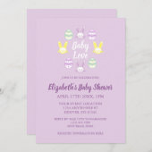 Baby Liebe Oaster Baby Dusche Einladung (Vorne/Hinten)