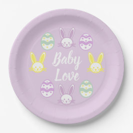 Baby Liebe Oaster Baby Dusche Pappteller
