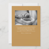 Baby Liebe Pastel Heart Foto Geburtsankündigung Einladung (Rückseite)