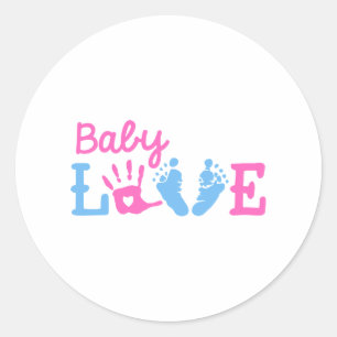 Baby-Liebe Runder Aufkleber