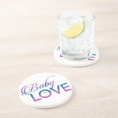 Baby-Liebe Sandstein Untersetzer (Seite)