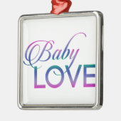 Baby-Liebe Silbernes Ornament (Links)