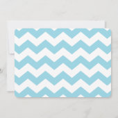 Baby-Liebe-Tafel-Jungen-Zickzack Duschen-Einladung Einladung (Rückseite)