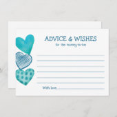 Baby Liebe Valentine Theme Kinderdusche Einladung (Vorne/Hinten)