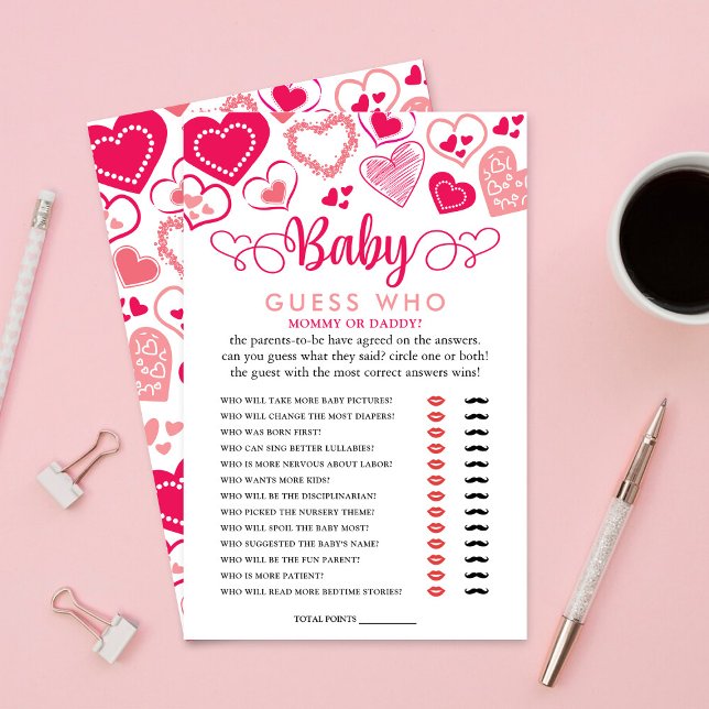 "Baby Liebe" Valentine's Day Baby Shower raten (Von Creator hochgeladen)