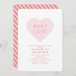 Baby-Liebe   Valentine's Day Virtual Baby Shower Einladung
