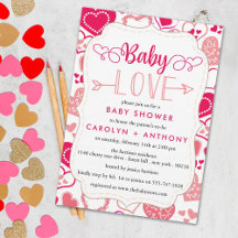 "Baby Liebe" Valentinstag Kinderdusche