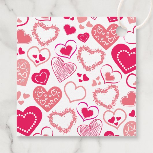 "Baby Liebe" Valentinstag Kinderdusche Geschenkanhänger (Rückseite)