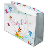 Baby Lieber (Hirsch) Brauch Große Geschenktüte (Rückseite Schrägansicht)