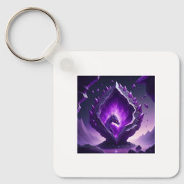 Baby Lila Dragon kommt aus dem Weltraumeier Schlüsselanhänger