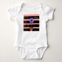 Baby Lila Pflanze Streifen Summer