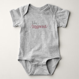 Baby-Linguist Baby Strampler