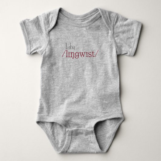 Baby-Linguist Baby Strampler (Vorderseite)