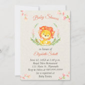 Baby Lion Baby Shower Einladung (Vorderseite)
