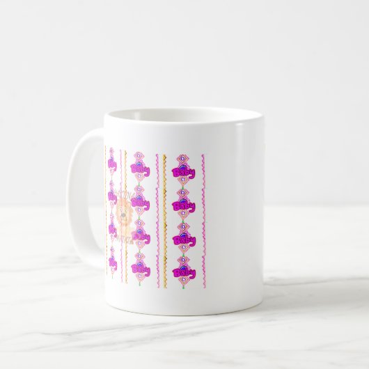 Baby Lion Cub Hakuna Matata Grafik Design Kaffeetasse (Vorderseite Links)