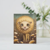 Baby Lion Cub Postcard Postkarte (Stehend Vorderseite)