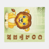 Baby Lion Fleece Blanket (Vorderseite (Horizontal))