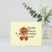 Baby Lion höre Me Roar Tshirts und Geschenke Postkarte (Stehend Vorderseite)