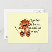 Baby Lion höre Me Roar Tshirts und Geschenke Postkarte (Vorne/Hinten)